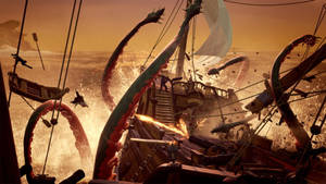 Sea Of Thieves Kraken Attack Wallpaper