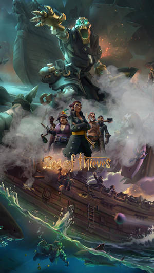 Sea Of Thieves Pirate Ship Poster Wallpaper