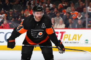 Sean Couturier In The Rink Wallpaper