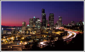 Seattle Hd Dark Purple Wallpaper