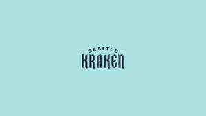 Seattle Kraken Wordmark Lettering Wallpaper
