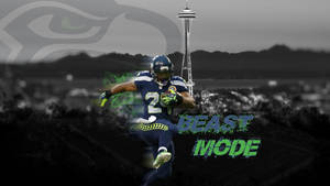 Seattle Seahawks Beast Mode Running Wallpaper