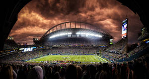 Seattle Seahawks Lumen Field Clouds Wallpaper