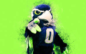 Seattle Seahawks Mascot Blitz Wallpaper