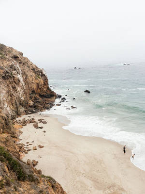 Secluded Beach Malibu Iphone Wallpaper