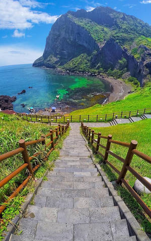 Seongsan Ilchulbong Jeju Island Wallpaper
