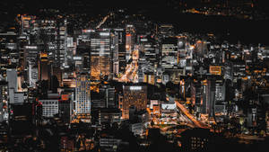 Seoul Cityscape Night Aesthetic Wallpaper