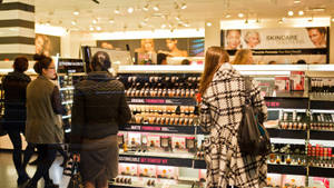 Sephora Cosmetics Makeup Shop Wallpaper