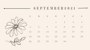 September 2021 Calendar 1920 X 1080 Wallpaper