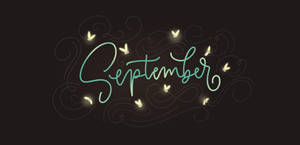 September With Butterflies Wallpaper