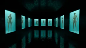 Serene Lotus Flower In Tranquil Waters. Wallpaper