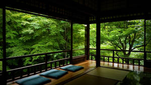 Serenity In Simplicity - The Japanese Tea Room Meditation Haven Wallpaper