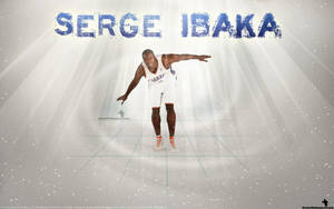 Serge Ibaka Playful Photograph Wallpaper