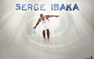 Serge Ibaka Playful Photograph Wallpaper