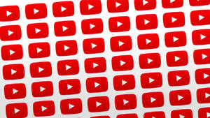 Series Of Youtube Logo Play Buttons Wallpaper