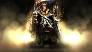 Serious Looking King Wallpaper