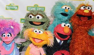 Sesame Street Awards Group Photography Wallpaper
