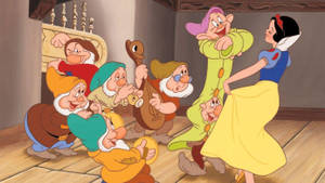 Seven Dwarfs In A Room Wallpaper