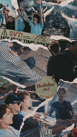Seventeen Holiday Collage Wallpaper