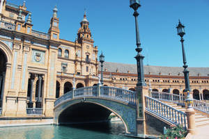 Seville Canal Bridge Wallpaper