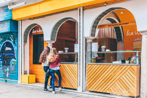 Seville Food Stall Wallpaper