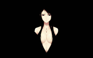 Sexy Anime Girl In Black Wallpaper