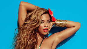 Sexy Beyonce In H&m Bikini Wallpaper