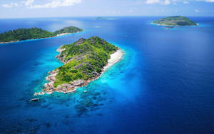 Seychelles Islands Aerial View Wallpaper