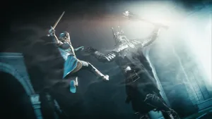 Shadow Of War Celebrimbor And Sauron Wallpaper