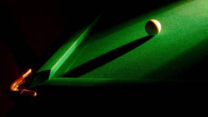 Shadowed Snooker Cue Ball Wallpaper