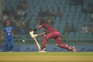 Shai Hope Hitting Ball Wallpaper