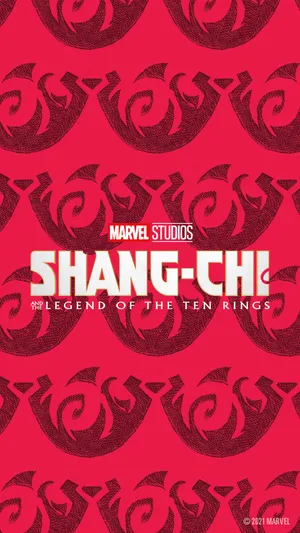 Shang-chi Flames Official Poster Wallpaper