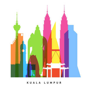 Shapes Of Kuala Lumpur Art Wallpaper
