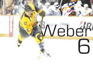 Shea Weber Yellow Nashville Predators Number 6 Wallpaper