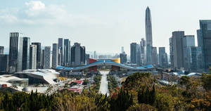 Shenzhen City Civic Center Wallpaper
