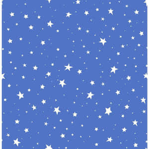 Shimmering Blue Stars In The Dark Sky Wallpaper