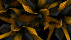 Shine Brightly With A Black And Gold Desktop Wallpaper