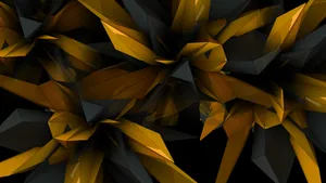 Shine Brightly With A Black And Gold Desktop Wallpaper