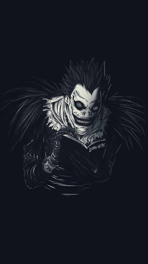 Shinigami Ryuk And The Death Note Phone Wallpaper