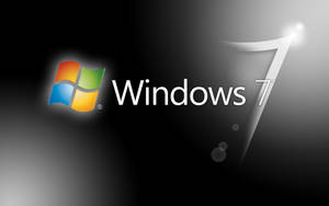 Shining Black Microsoft Windows 7 Desktop Wallpaper