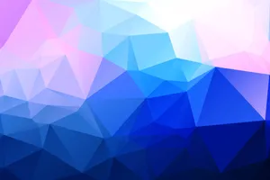 Shining Blue Geometric Background Wallpaper