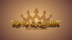 Shining Gold King And Queen Wallpaper
