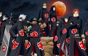 Shinobis In Akatsuki Cloak Wallpaper