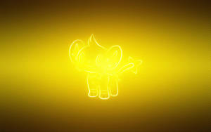 Shinx Glowing Yellow Wallpaper