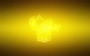 Shinx Glowing Yellow Wallpaper