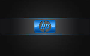 Shiny Blue Hp Laptop Logo Wallpaper