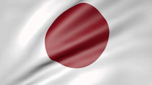 Shiny Cloth Of Japan Flag Wallpaper