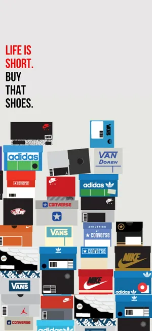 Shiny White Shoe Box, Perfect Gift Wrap Wallpaper