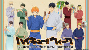 Shiratorizawa Opponents In Traditional Clothing Wallpaper