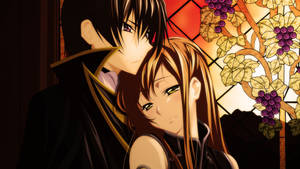 Shirley Leaning On Lelouch Lamperouge Wallpaper